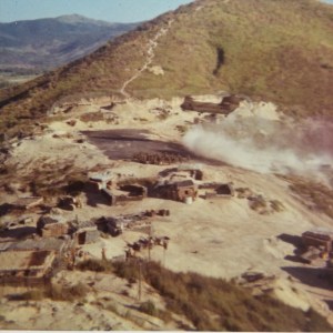 Chinook coming in to jump TOC at base of North OP on Liz
