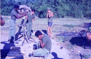 Mortar guys hanging a 81