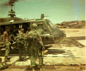 Chopper pad on LZ Bronco