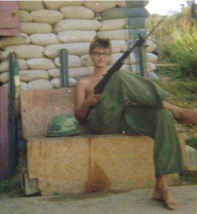 SKS at arty bunker on Liz