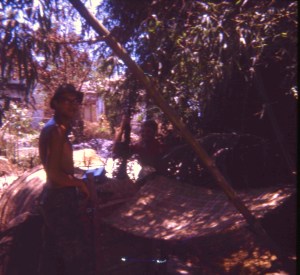 Hanging out in village