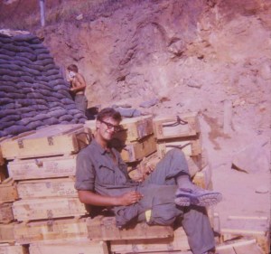 LZ Liz, me and Dennis shaving