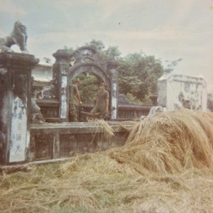 Me & Jim Simon in cemetry