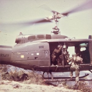 Almost landed on me, that's my rucsack with the radio antenna underneath the chopper that I  was leaning against a few seconds earlier.